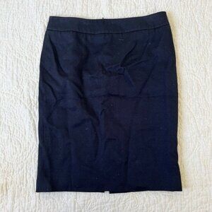 Armani Collezioni Womens Pencil Skirt Navy Blue Straight Knee Length Size 4